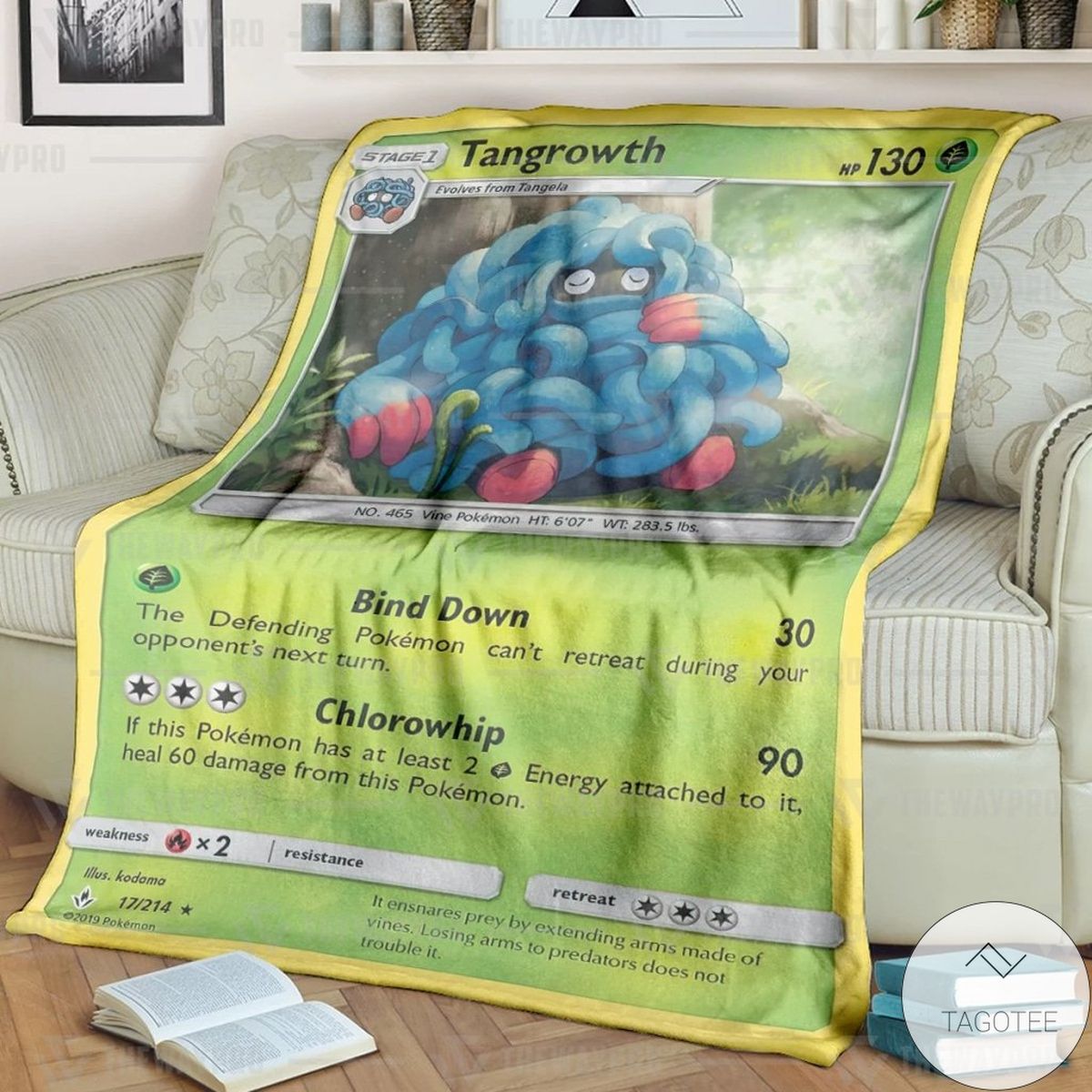 Anime Pokemon Tangrowth Custom Blanket Anime Pokemon Tangrowth Custom Blanket