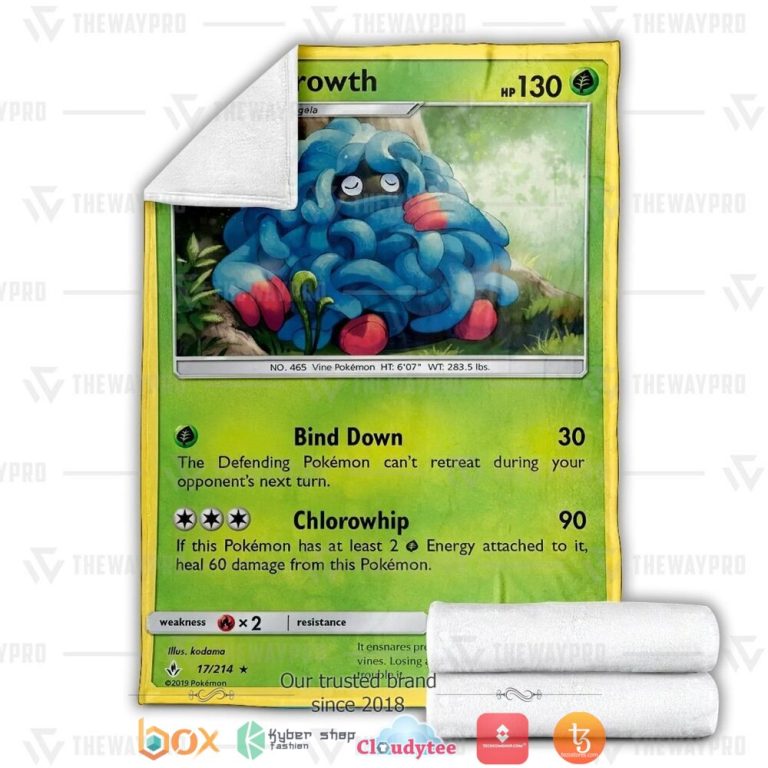 Anime-Pokemon-Tangrowth-Soft-Blanket-1