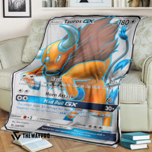 Anime Pokemon Tauros Gx Sun And Moon Blanket