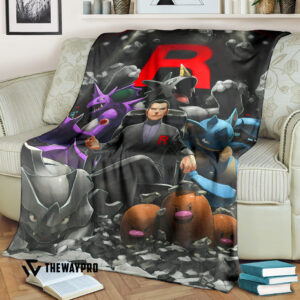 Anime Pokemon Team Rocket Leader Blanket