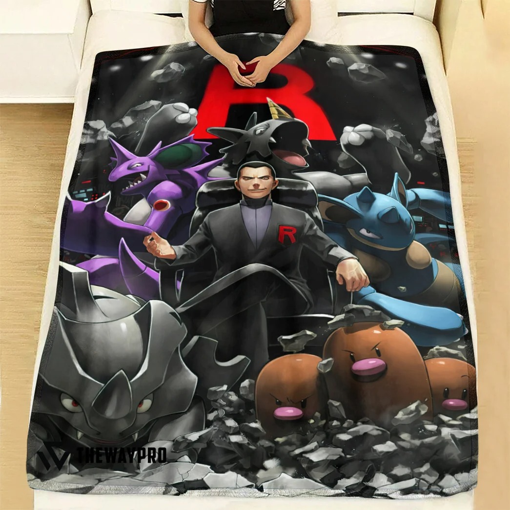 Anime Pokemon Team Rocket Leader Custom Soft Blanket Anime Pokemon Team Rocket Leader Custom Soft Blanket