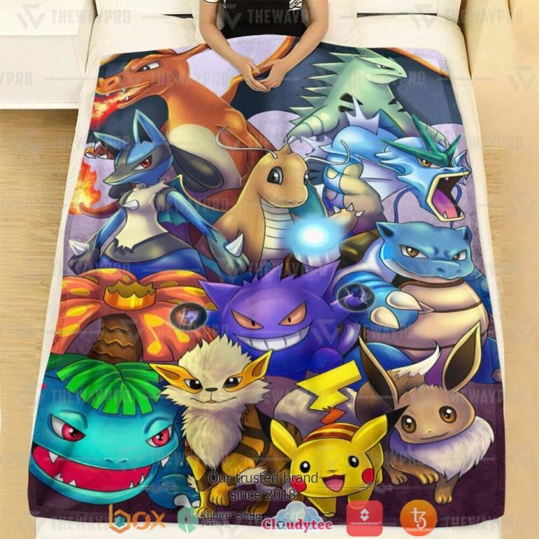 Anime-Pokemon-The-Poke-Favourites-Soft-Blanket-1