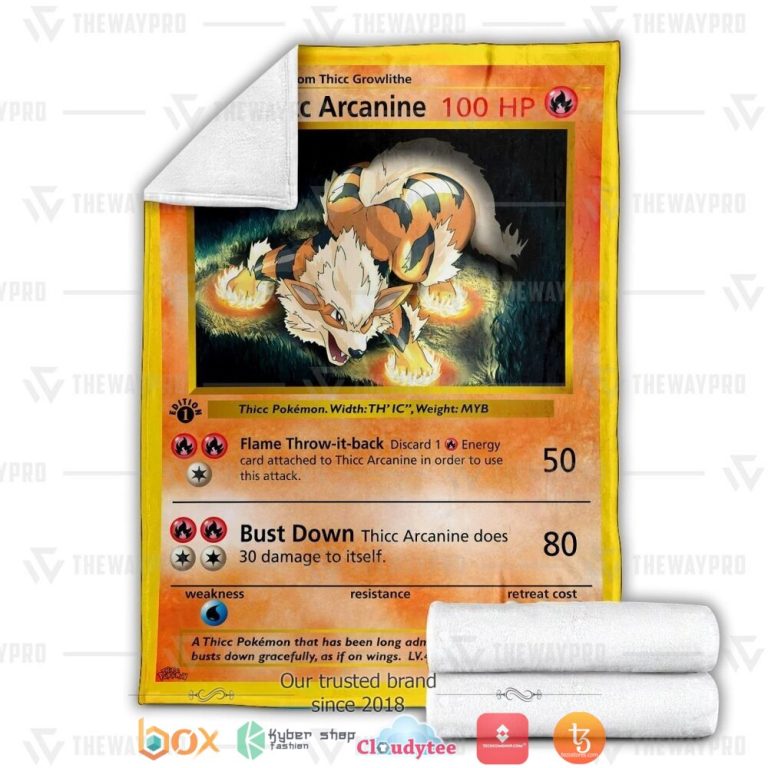 Anime-Pokemon-Thicc-Arcanine-Soft-Blanket-1