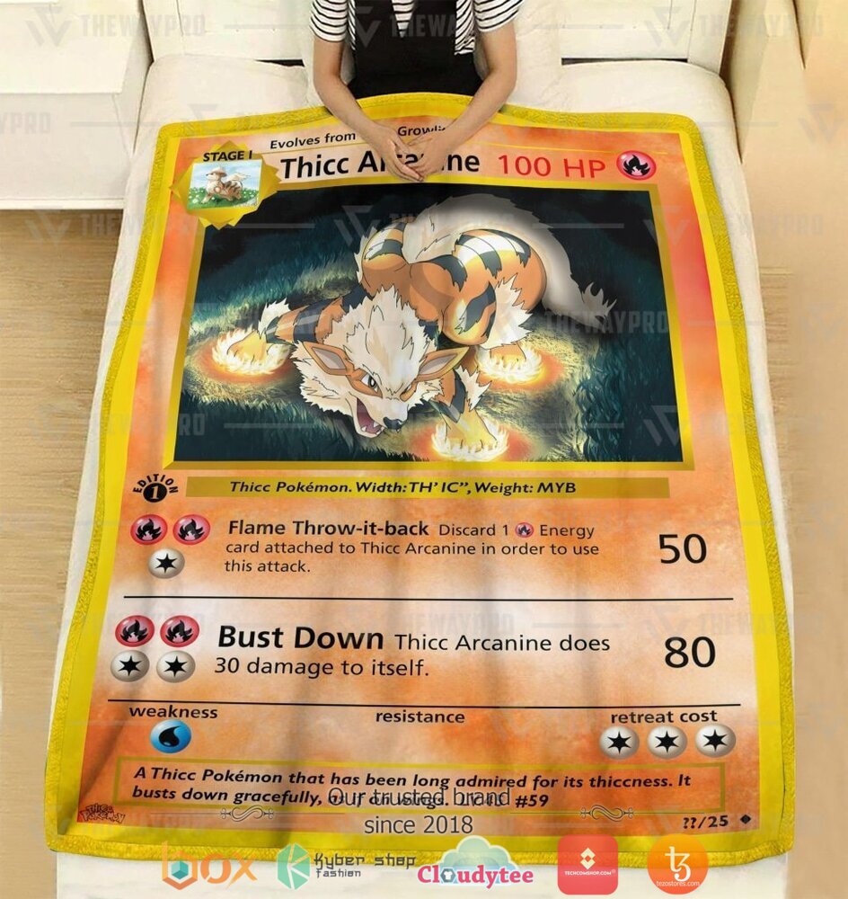 Anime-Pokemon-Thicc-Arcanine-Soft-Blanket-2