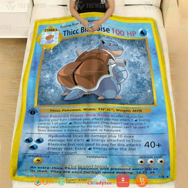 Anime-Pokemon-Thicc-Blastoise-Soft-Blanket-1