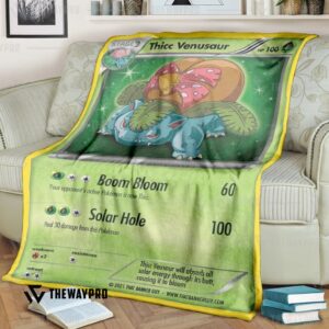 Anime Pokemon Thicc Venusaur Blanket