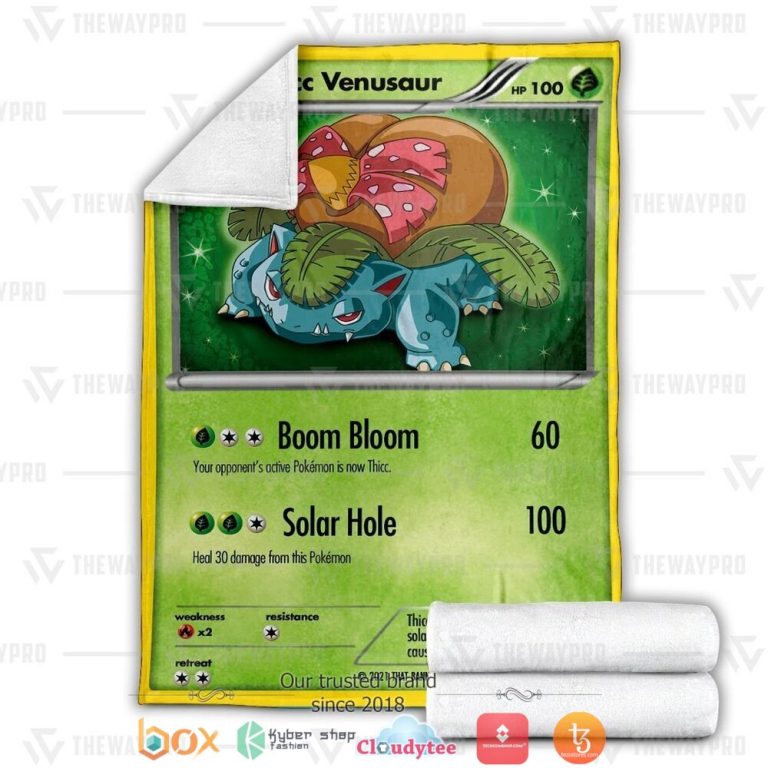 Anime-Pokemon-Thicc-Venusaur-Soft-Blanket-2