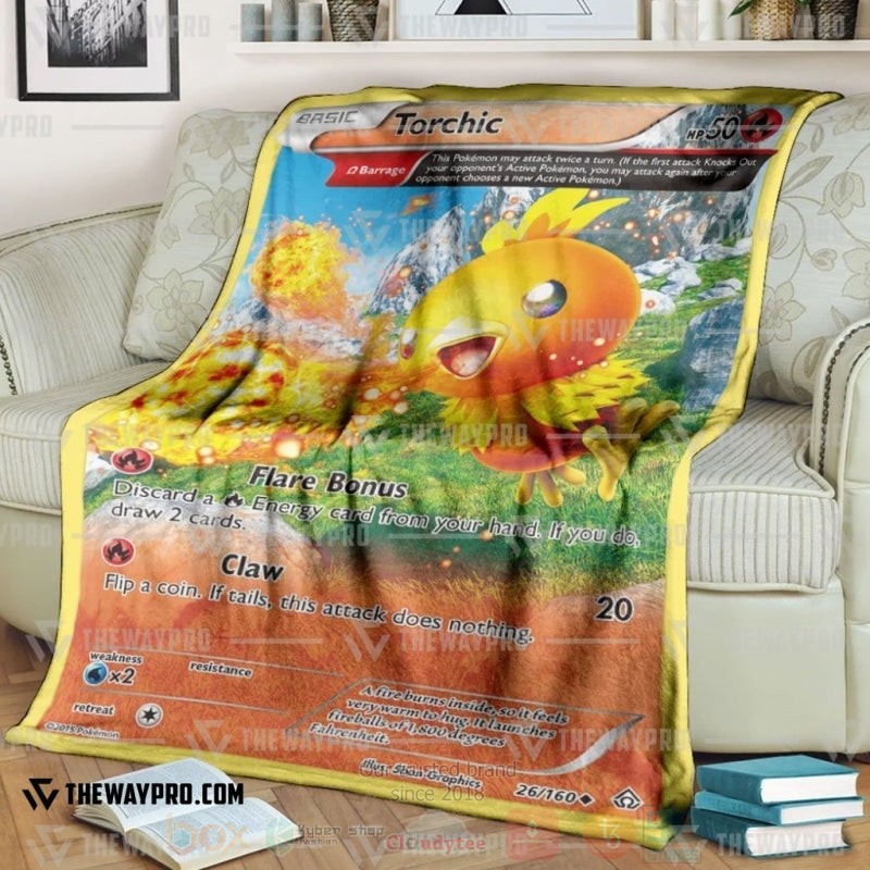Anime Pokemon Torchic Primal Clash Blanket 2 Anime Pokemon Torchic Primal Clash Blanket 2