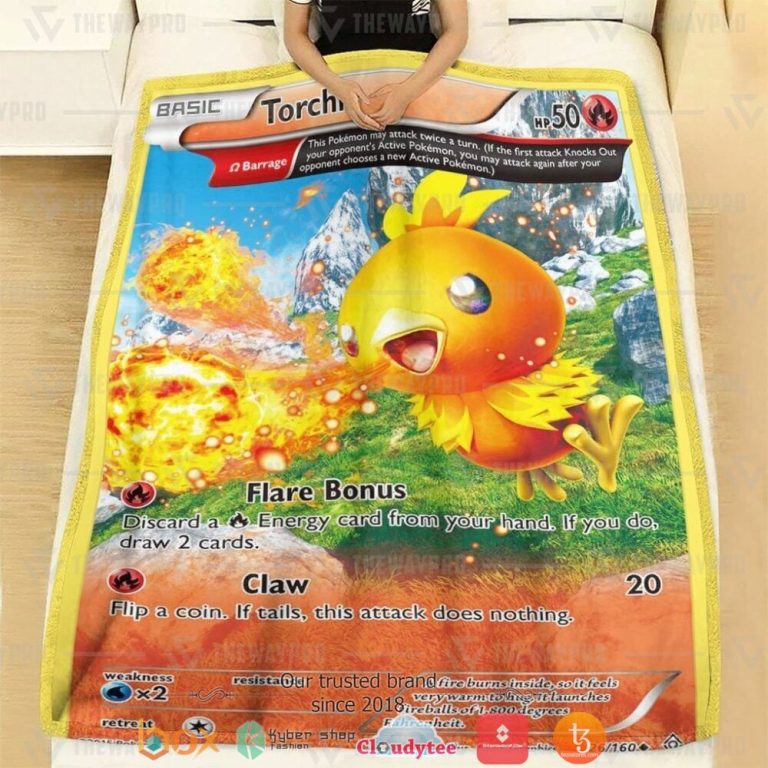 Anime-Pokemon-Torchic-Primal-Clash-Soft-Blanket-1