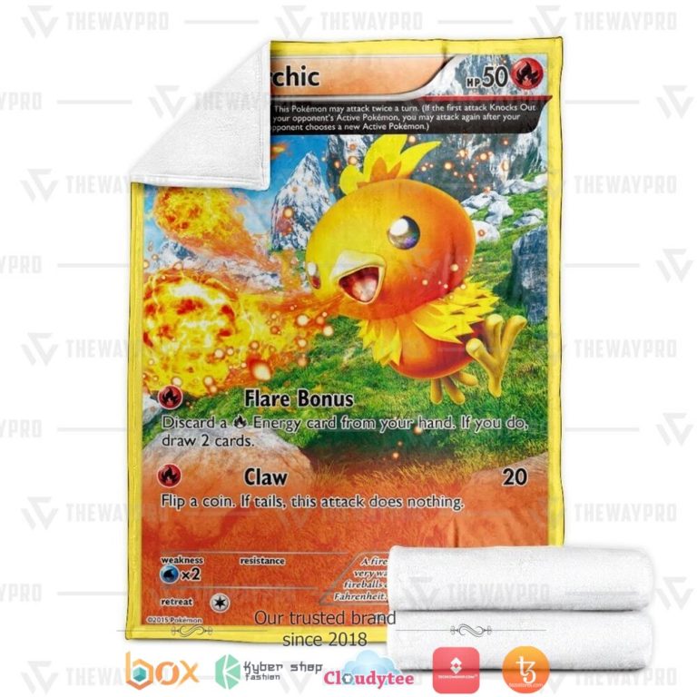 Anime-Pokemon-Torchic-Primal-Clash-Soft-Blanket-2