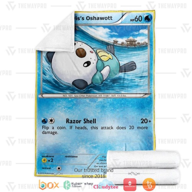 Anime-Pokemon-Travis-Oshawott-Soft-Blanket-3