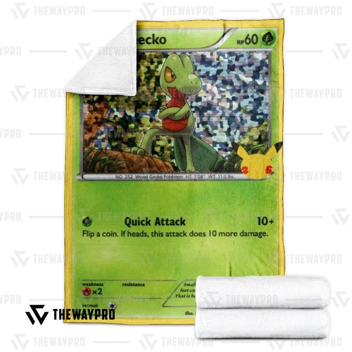 Anime-Pokemon-Treecko-Holo-Quilt-Blanket-2