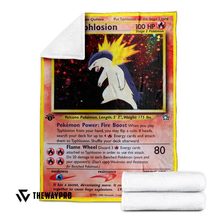 Anime-Pokemon-Typhlosion-1St-Edition-Custom-Blanket-2