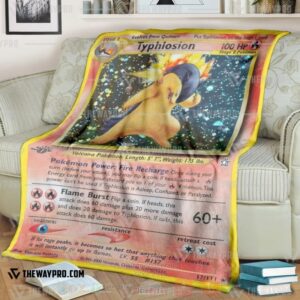 Anime Pokemon Typhlosion Blanket