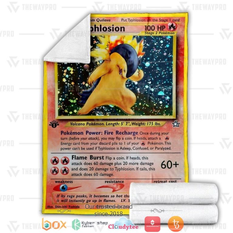 Anime-Pokemon-Typhlosion-Soft-Blanket-1