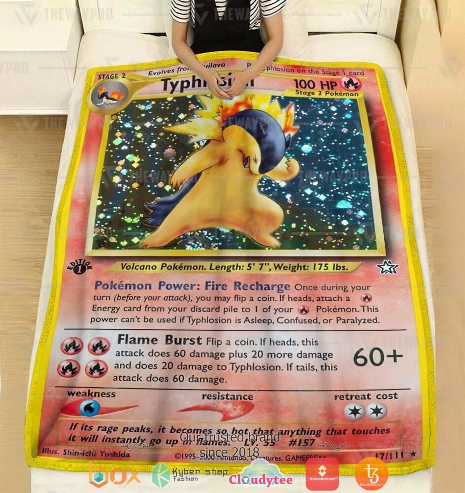 Anime-Pokemon-Typhlosion-Soft-Blanket-2