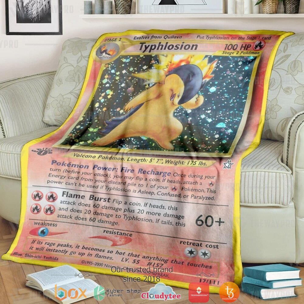 Anime Pokemon Typhlosion Soft Blanket Anime Pokemon Typhlosion Soft Blanket
