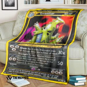 Anime Pokemon Tyranitar Neo Discovery Blanket