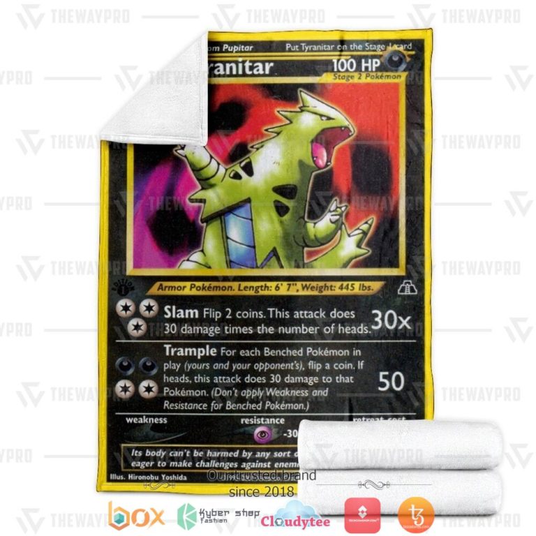 Anime-Pokemon-Tyranitar-Neo-Discovery-Soft-Blanket-3