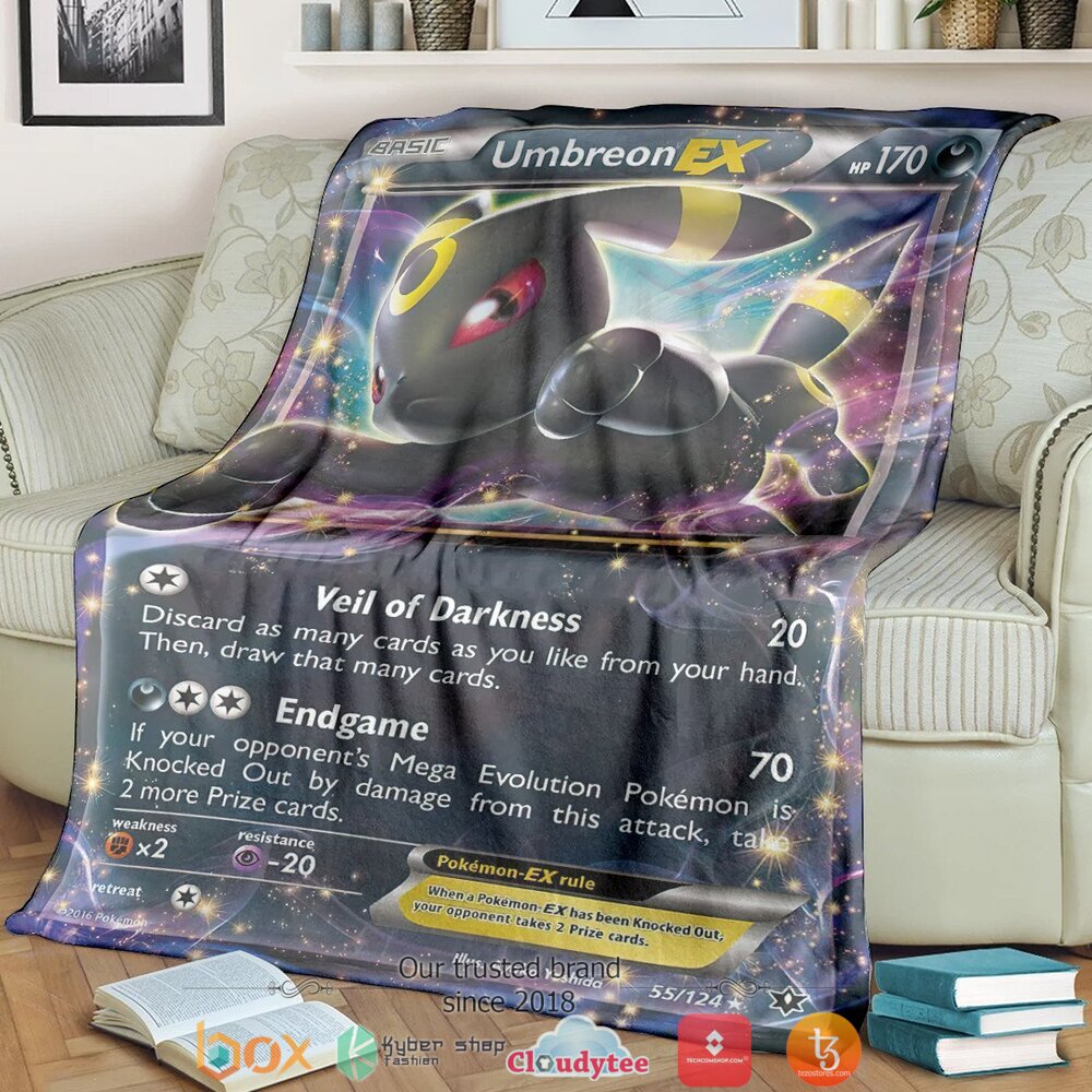 Anime Pokemon Umbreon Ex Soft Blanket Anime Pokemon Umbreon Ex Soft Blanket