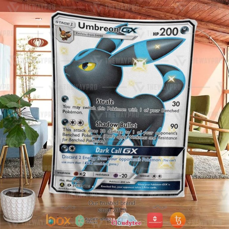 Anime-Pokemon-Umbreon-Gx-Sun-Moon-Soft-Blanket-1
