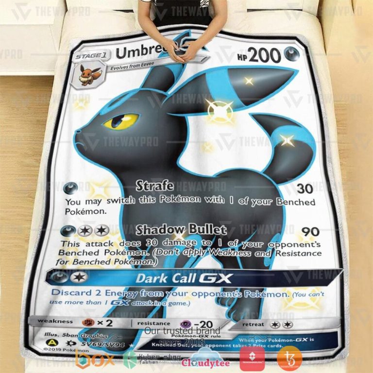 Anime-Pokemon-Umbreon-Gx-Sun-Moon-Soft-Blanket-2