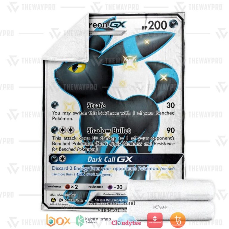 Anime-Pokemon-Umbreon-Gx-Sun-Moon-Soft-Blanket-3