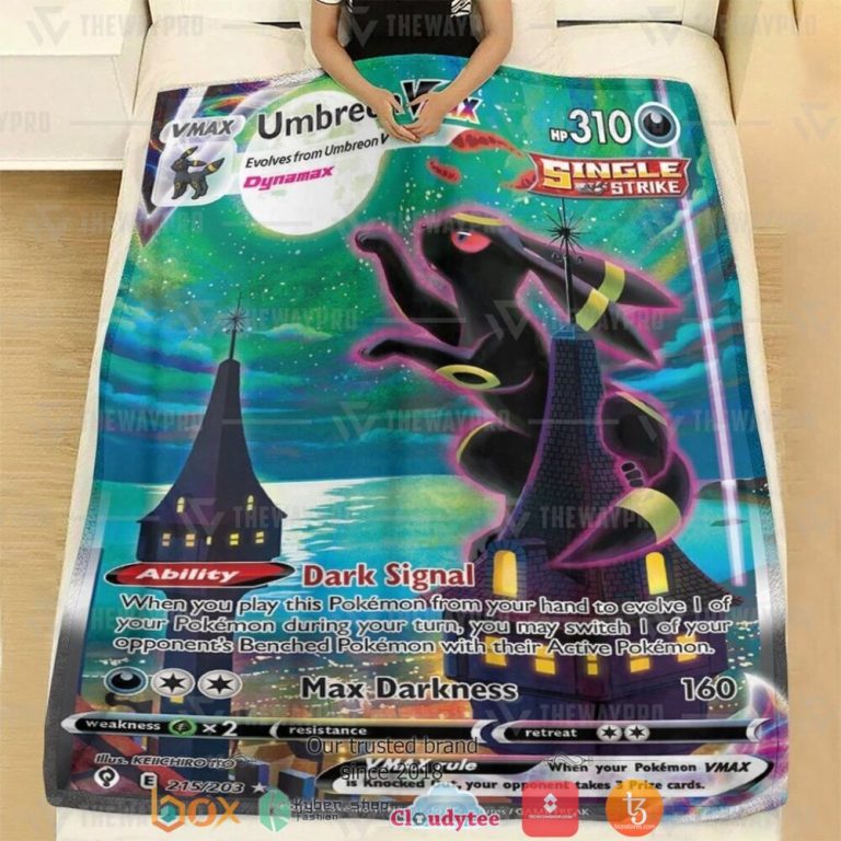 Anime-Pokemon-Umbreon-Vmax-Evolving-Skies-Soft-Blanket-1