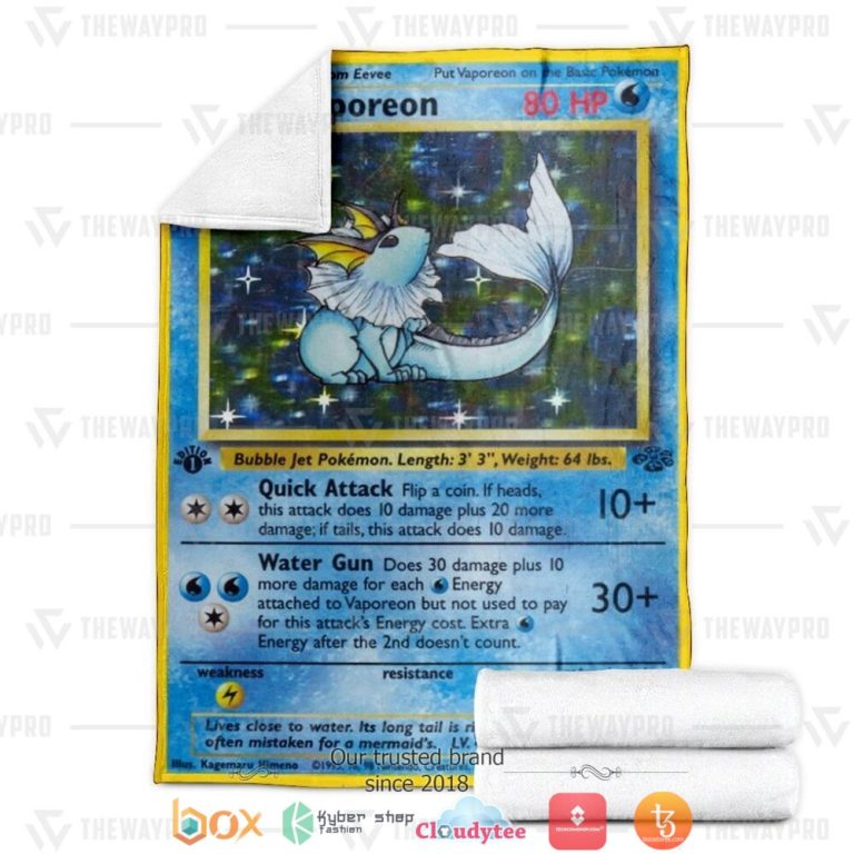 Anime-Pokemon-Vaporeon-Jungle-Soft-Blanket-3