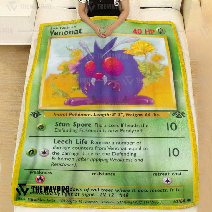 Anime-Pokemon-Venonat-Quilt-Blanket-1