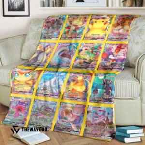 Anime Pokemon Vmax Cards Version 3 Blanket
