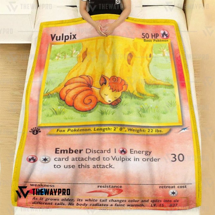 Anime-Pokemon-Vulpix-1St-Edition-Quilt-Blanket-1