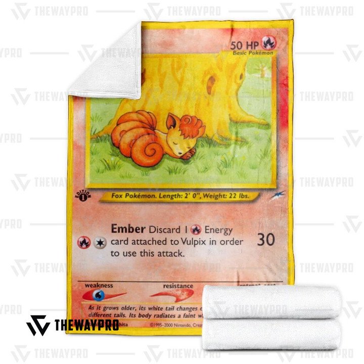 Anime-Pokemon-Vulpix-1St-Edition-Quilt-Blanket-2