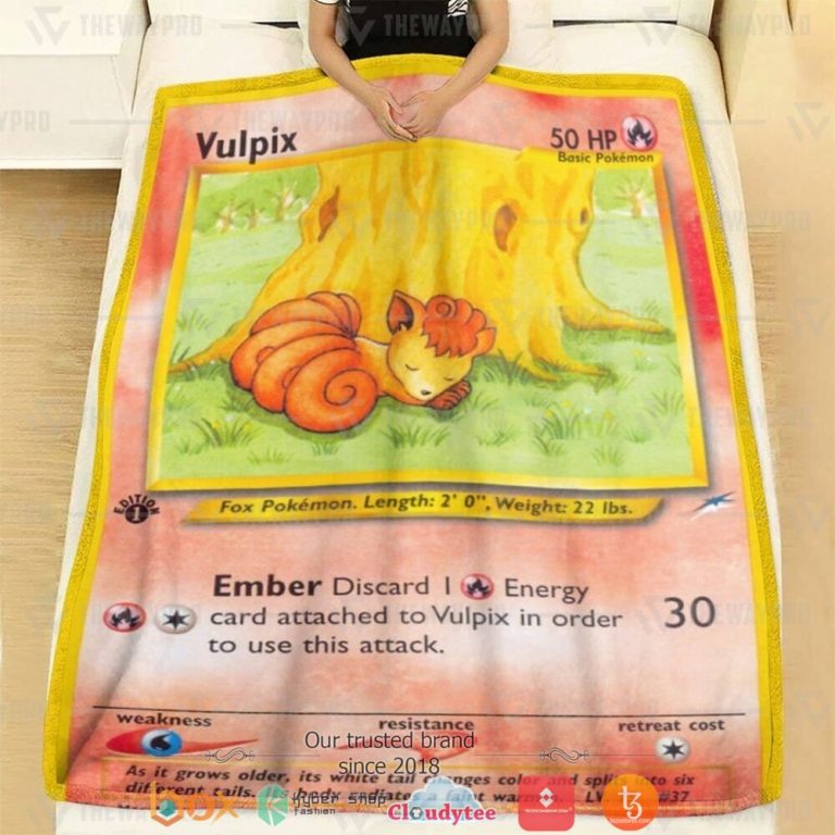 Anime-Pokemon-Vulpix-1St-Edition-Soft-Blanket-1