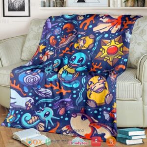 Anime Pokemon Water Soft Blanket