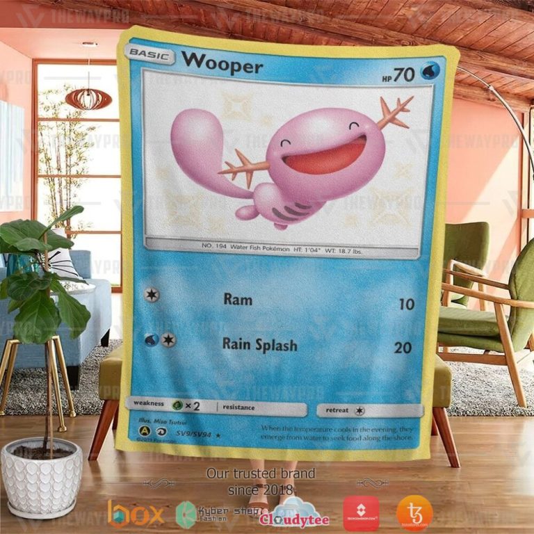 Anime-Pokemon-Wooper-Dragon-Majesty-Soft-Blanket-1