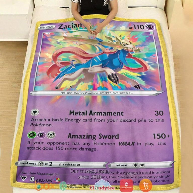 Anime-Pokemon-Zacian-Vivid-Voltage-Soft-Blanket-1