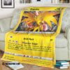 Anime Pokemon Zapdos Vivid Voltage Blanket