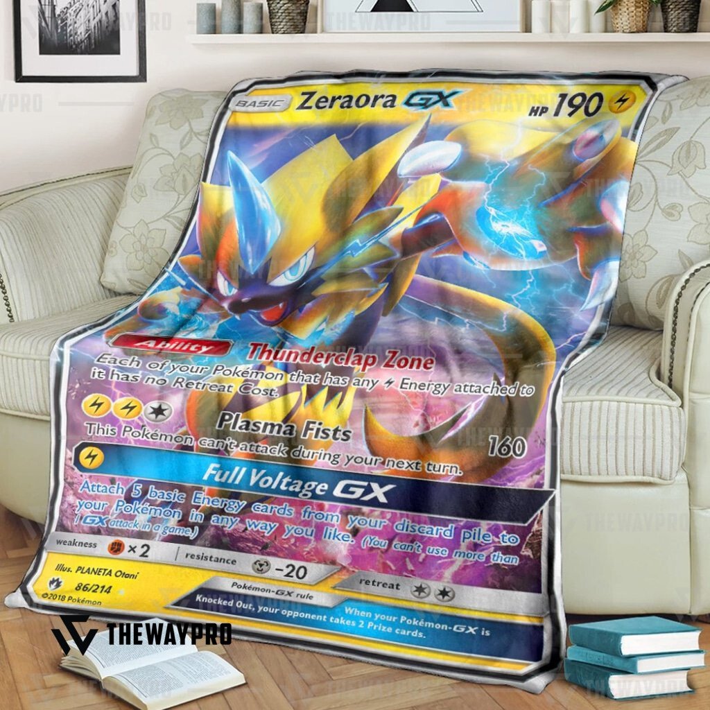 Anime Pokemon Zeraora Gx Lost Thunder Blanket Anime Pokemon Zeraora Gx Lost Thunder Blanket