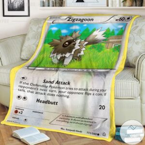 Anime Pokemon Zigzagoon Custom Blanket