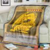 Anime Ygo Golden Blue Eyes White Dragon Card Custom Soft Blanket