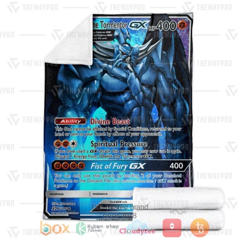 Anime-Ygo-Pkm-Obelisk-The-Tormentor-Custom-Soft-Blanket-2
