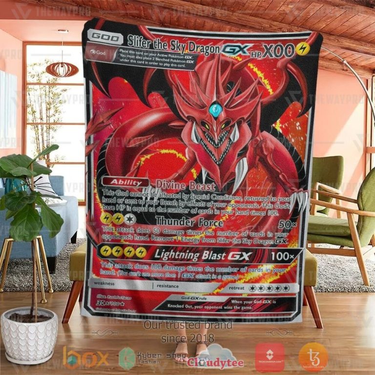 Anime-Ygo-Pkm-Slifer-The-Sky-Dragon-Gx-Custom-Soft-Blanket-3
