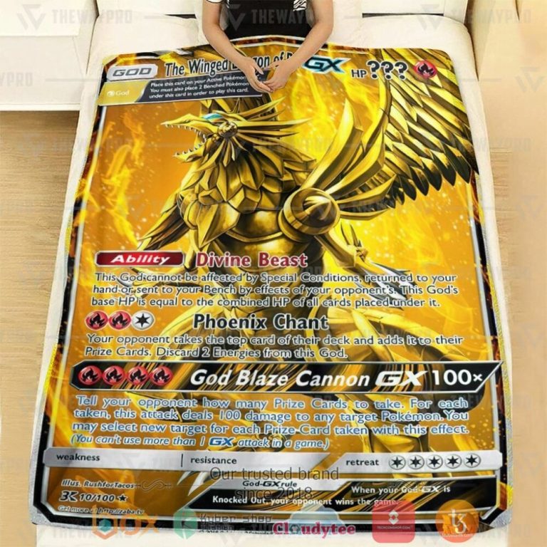 Anime-Ygo-Pkm-The-Winged-Dragon-Of-Ra-Custom-Soft-Blanket-1