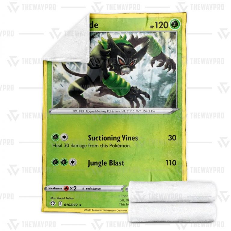 Anime-Zarude-Shining-Fates-Pokemon-Blanket-1