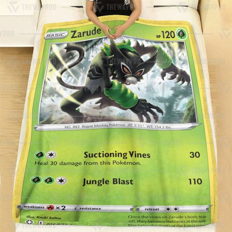 Anime-Zarude-Shining-Fates-Pokemon-Blanket-2
