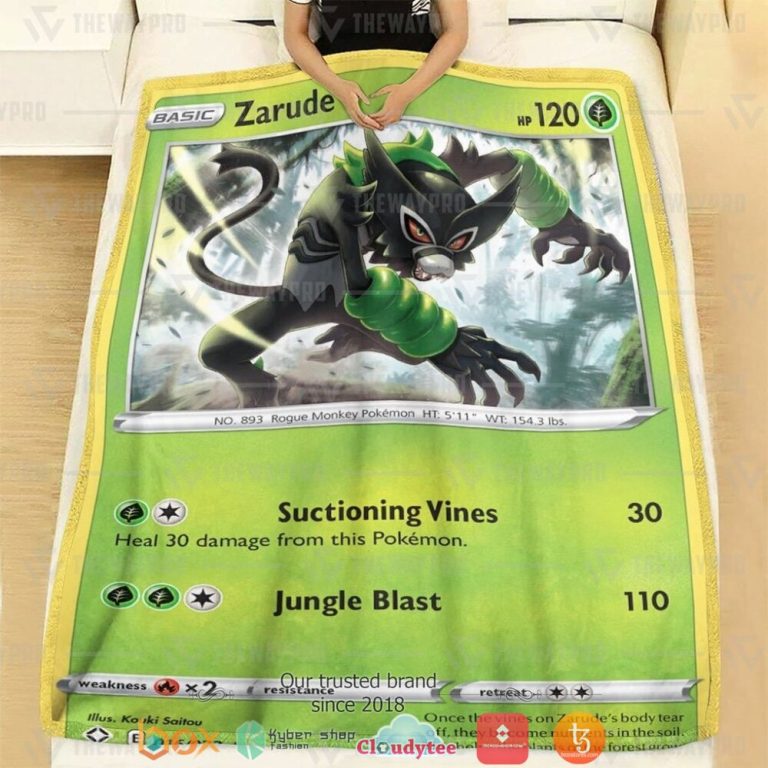 Anime-Zarude-Shining-Fates-Soft-Blanket-1