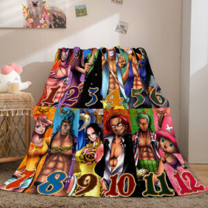 Anime One Piece Straw Hat Pirates Super Soft Blanket 403