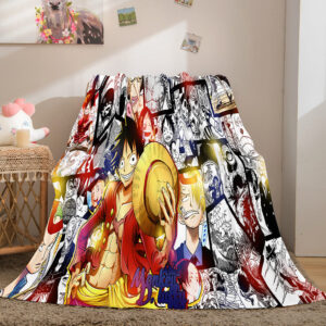 Anime One Piece Straw Hat Pirates Super Soft Blanket 920