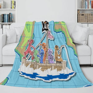 Anime One Piece Straw Hat Pirates Super Soft Blanket 997